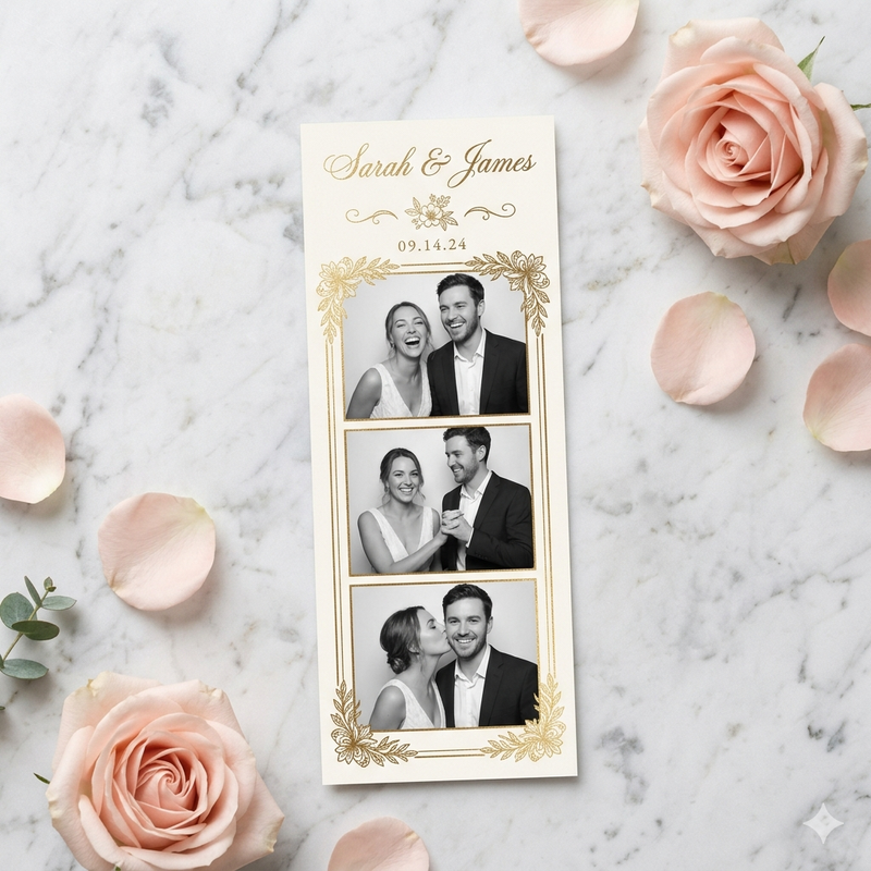 Luxury photo booth at a gala event